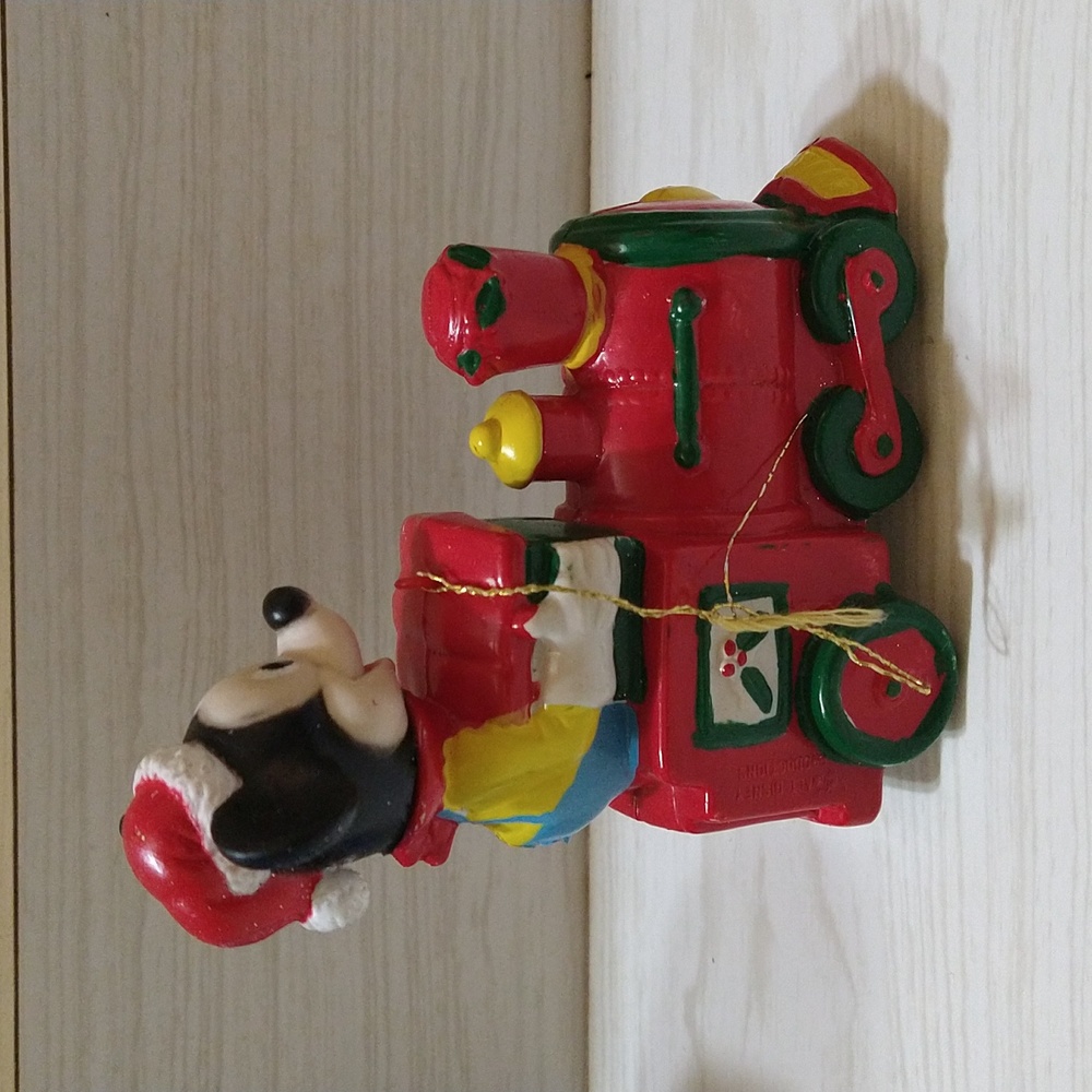 Vintage Mickey Mouse Train Conductor Christmas Ornament - Picture 2 of 6